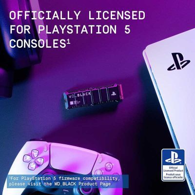 WD BLACK 2TB SN850P NVMe M.2 SSD Officially Licensed Storage Expansion for PS5 Consoles, up to 7,300MB/s, with heatsink - WDBBYV0020BNC-WRSN - Image 2